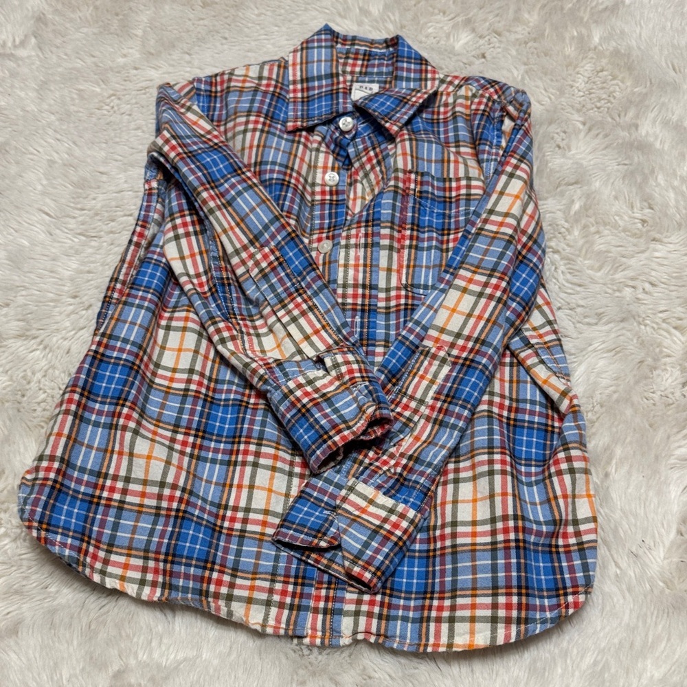 GAP Multicolor Plaid Casual Shirt